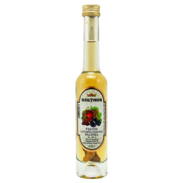 Bolyhos vegyes gyümölcságyas pálinka platin üvegben termékkép