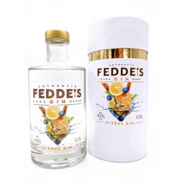Fedde's gin díszdobozban termékkép